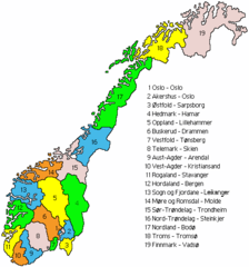 Noorwegen Provincies