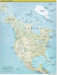 North America Continent Map