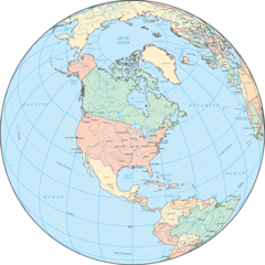 North America Globe