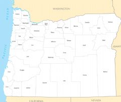 Oregon County Map