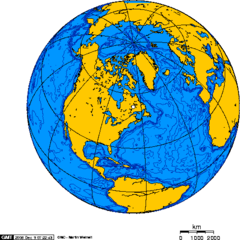 Orthographic Projection Over Labrador City