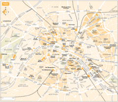 Paris City Map