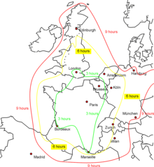 Paris Europe Train Map