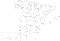 Provinces of Spain (blank Map)