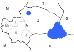 Qom Admin Map