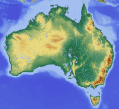 Reliefmap of Australia