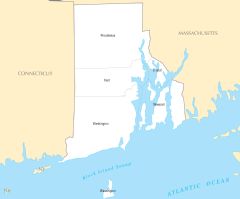 Rhode Island County Map