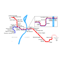 Saint Louis Metro Map