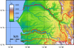 Senegal Topography