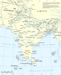 South Asia Map