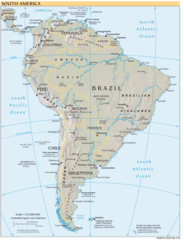 South America Reference Map