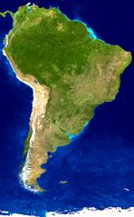 South America Satellite Image