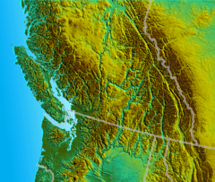 South Bc Nw Usa Relief