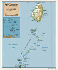 St Vincent Relief Map