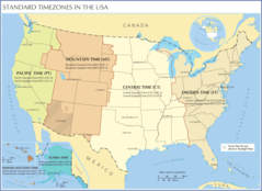 Standard Timezones In the Usa