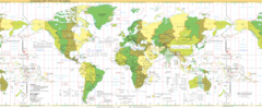 Standard Timezones of the World