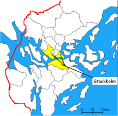 Stockholm Map Sketch Color