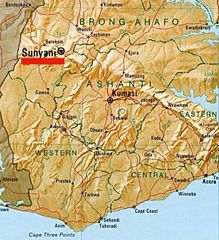 Sunyani Map