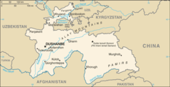 Tajikistan Cia Wfb Map