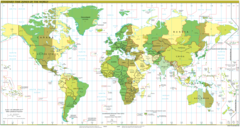 Time Zones Map