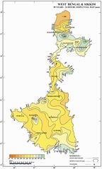 Topographic Map West Bengal