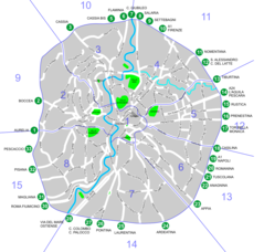 Tourism Travel City Map Rome