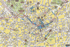 Tourist Travel Map Milan