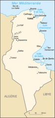 Tunisie Carte