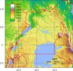 Uganda Topography