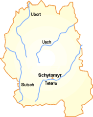 Ukraine Fluesse Mitname Oblast Schytomyr