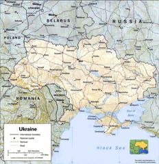 Ukraine Relief Map