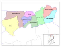 Upper East Ghana Districts