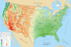 Us Average Precipitation Map