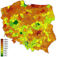 V 2008 Bezrobocie Wg Powiatow Barry Kent