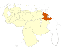 Venezuela Delta Amacuro State Location