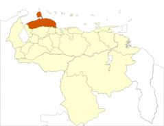 Venezuela Falcon State Location