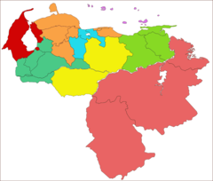 Venezuela Regiones Administrativas