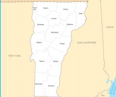 Vermont County Map