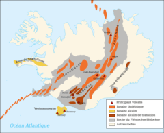 Volcanic System of Iceland Map Fr