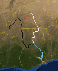 Volta River Black White Red