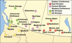 Whl Team Locations