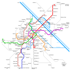 Wien Metro Map