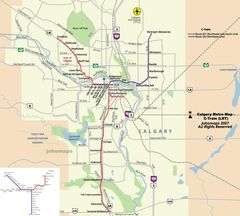 Calgary Metro Map (subway)