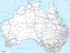 Detailed Map of Australia