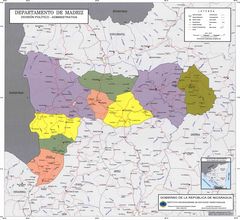 Madriz Nicaragua Political Map