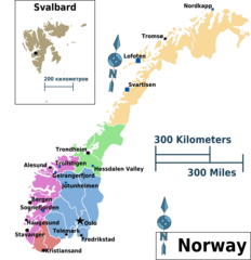 Norway Regions Map