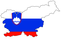 Slovenia Flag Map