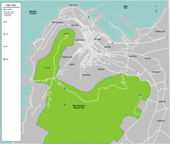 South Africa Cape Town Map