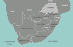 South Africa Limpopo Map