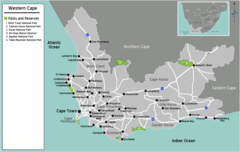 South Africa Western Cape Map